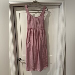 Sundry Red Gingham Sleeveless Dress